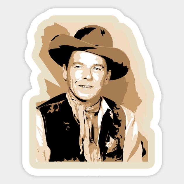 Ronald Reagan Sticker by EJTees